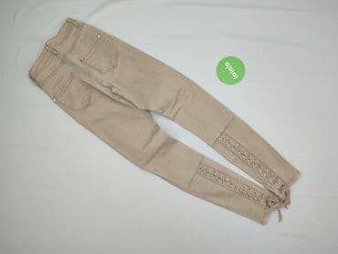 krótkie spodenki do grubych rajstop: Skinny, Jeansy damskie, S — 3