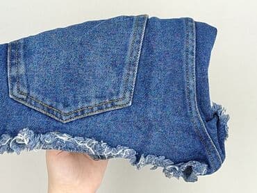 krótkie jeansowe spodenki z wysokim stanem: H&M, Szorty damskie, rozmiar M — 5