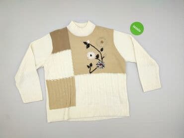 sweter w paski h: Women`s sweater, size 5XL (EU 50) — 2
