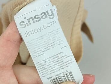 beżowe buty na koturnie ccc: Sinsay, Bluzka damska, rozmiar S — 6