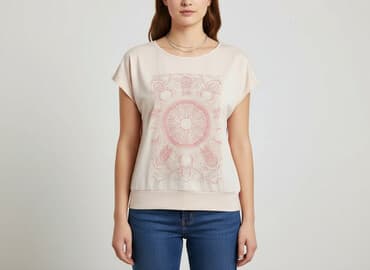 koszulka realu madryt rozowa: Reserved, T-shirt damski, rozmiar S — 6