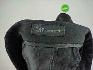 hm cargo: Zara, Spodnie materiałowe damskie, rozmiar L — 4