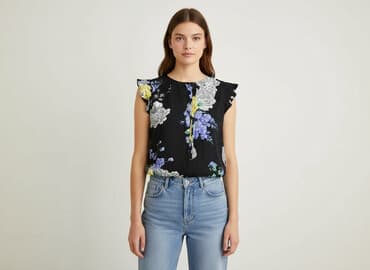 sukienka z jednym rękawem zara: Bluzka damska, rozmiar S — 6