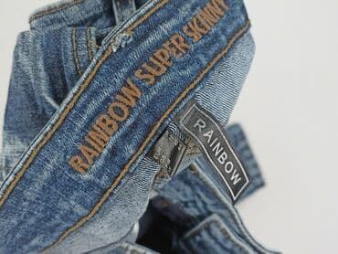 jeansy z asymetrycznym zapieciem: RAINBOW, Jeansy damskie, rozmiar M — 4