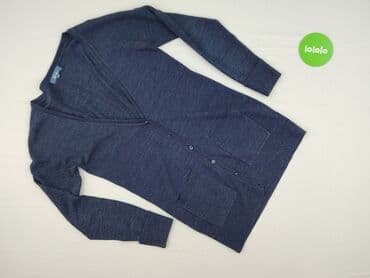 sweter z dekoltem v: E-vie, Kardigan damski, rozmiar S — 2