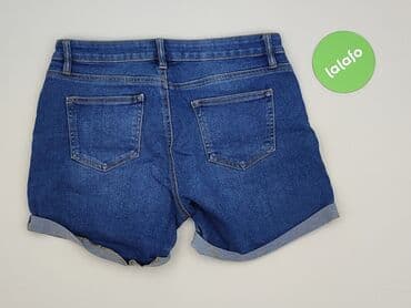 patchworkowe jeansy: Denim Co, Shorts for women, M — 3