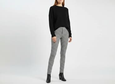 legginsy prążkowane zara: Zara, Legginsy Eleganckie damskie, rozmiar XS — 1