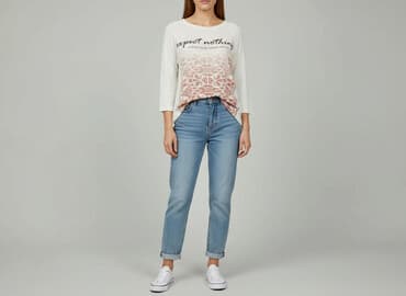 koszulki z długim rękawem damskie reserved: Reserved, Футболка жіноча, розмір M — 1