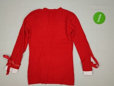 czerwone bluzki eleganckie: Bluzka damska, rozmiar S — 4