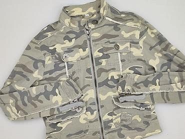 Damska kurtka w stylu militarnym, rozmiar S. - Wzór: kamuflaż w