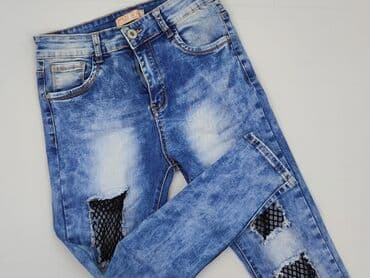 legginsy woskowane push up: Miss RJ, Jeansy damskie, M — 1