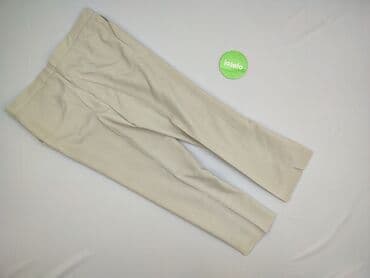 spodnie woskowane beż: Spodnie materiałowe damskie, rozmiar 3XL — 3