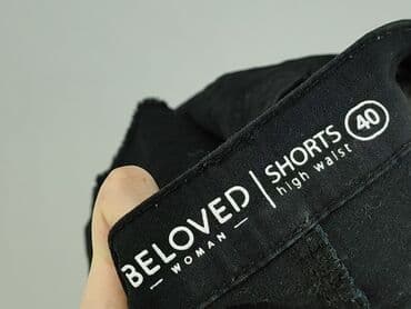 krótkie czarne spodenki z wysokim stanem: Beloved, Szorty damskie, rozmiar L — 4