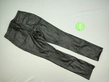 spodnie ze sztucznej skóry h m: H&M Divided, Spodnie materiałowe damskie, rozmiar L — 3