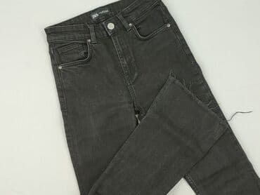 woskowane legginsy z wysokim stanem zara: Zara, Jeansy damskie, rozmiar S — 1