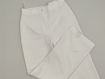 białe spodnie damskie mohito: Spodnie materiałowe damskie, rozmiar M — 1