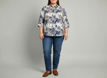 rozmiary bluzek damskich: Bluzka damska, rozmiar 6XL — 6