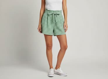 krótkie spodenki z szerokimi nogawkami: Szorty damskie, rozmiar S — 5