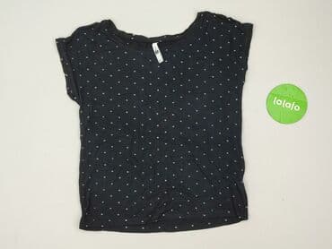 czarne t shirty damskie w serek: T-shirt damski, rozmiar XS — 2