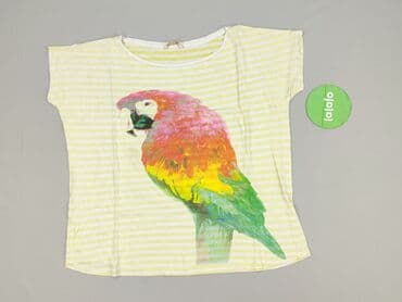 koszulka żółta w czarne paski: House, T-shirt damski, rozmiar L — 2