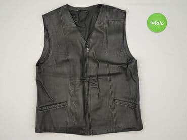 Męska kamizelka skórzana - Klasyczny, minimalistyczny krój - Kolor — 2