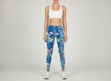 białe legginsy ocieplane: Legginsy Sportowe damskie, rozmiar S — 6