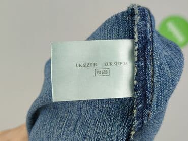 jeansy plus size wysoki stan: Denim, Szorty damskie, rozmiar S — 5