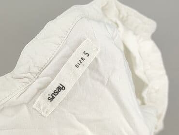 biale bluzki z kolnierzykiem: Sinsay, Koszula damska, rozmiar S — 5