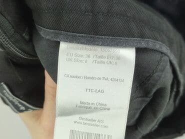 krótkie czarne spodenki materiałowe: ONLY, Szorty damskie, rozmiar S — 6