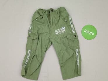 krótkie spodenki niemowlęce 74: Baby material trousers, 12-18 months, 80-86 cm, TEX, condition - Very good — 2
