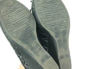 srebrne buty na słupku ccc: Flat shoes for women, size 37 — 6