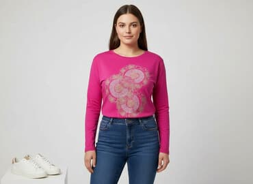 bluzka z reniferem dla dziewczynki: AWSARRE, Bluzka damska, rozmiar XL — 6