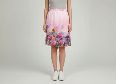 różowa spódnice maxi: Spódnica damska, rozmiar L — 1