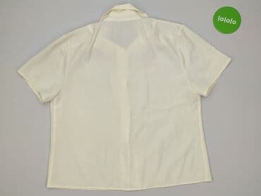 biała bluzka ze stójką damska: Bluzka damska, rozmiar XL — 3