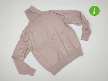 sweter z tiulowymi rękawami: H&M Basic, Golf damski, rozmiar L — 2