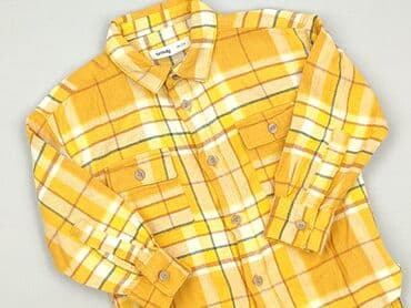 krotkie skarpety reserved: Shirt 2-3 years, condition - Very good, pattern - Cell, color - Yellow — 1