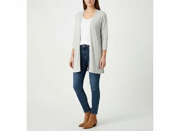 sweter w warkoczowy splot h m: H&M, Kardigan damski, rozmiar L — 6