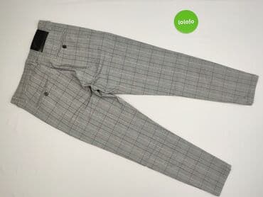 legginsy wzorzyste: Skinny, Spodnie materiałowe damskie, rozmiar M — 3