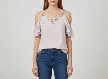 bluzka z odkrytym ramieniem allegro: Amisu, Bluzka damska, rozmiar XS — 6