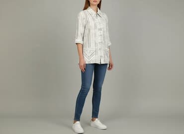 koszula w paski bershka: Koszula damska, rozmiar S — 6