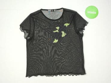 top z piórami czarny: Bluzka damska, rozmiar S — 2