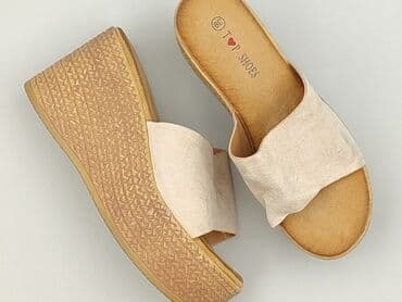 buty złote ccc: Klapki damskie, rozmiar 39 — 1