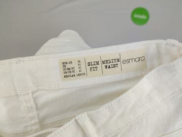 białe buty deichmann: Esmara, Jeansy damskie, rozmiar S — 4