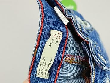 kik bluzy: Spodnie jeansowe, Zara, 5-6 lat, 116, stan - Bardzo dobry — 4