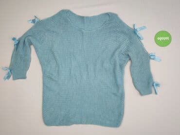 sweter z wiązaniem na plecach: Sweter damski, rozmiar One size — 2