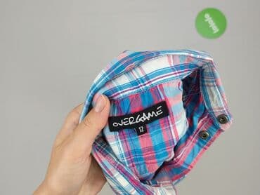5 10 15 kurtki dla dziewczynek: Shirt 12 years, condition - Very good, pattern - Cell, color - Multicolored — 4