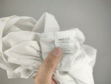 жіноча футболка m eu 38 візерунок принт колір білий: MEGI, Сорочка жіноча, розмір S — 5