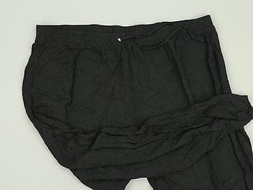 cos jeans: Czarne spodnie damskie Janina – luźny krój, lekkie i przewiewne. - — 1