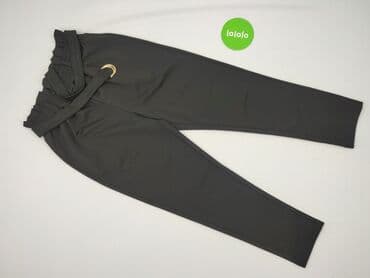 zara spodnie czarne z wysokim stanem: Spodnie materiałowe damskie, rozmiar M — 2