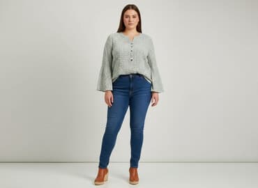 plisowane bluzki: Bluzka damska, rozmiar 2XL — 6